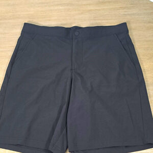 Tek Gear DryTek Men's S Black Athletic Gym Shorts Stretch Pockets Button